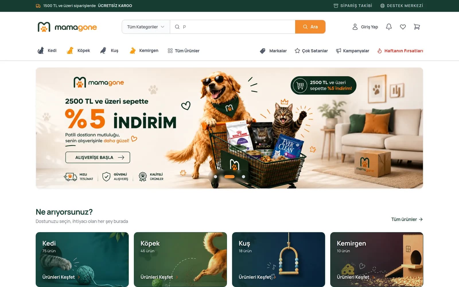 Mamagone, Tekrarlayan siparişi ve gerçek kârlılığı yöneten özel e-ticaret altyapısı